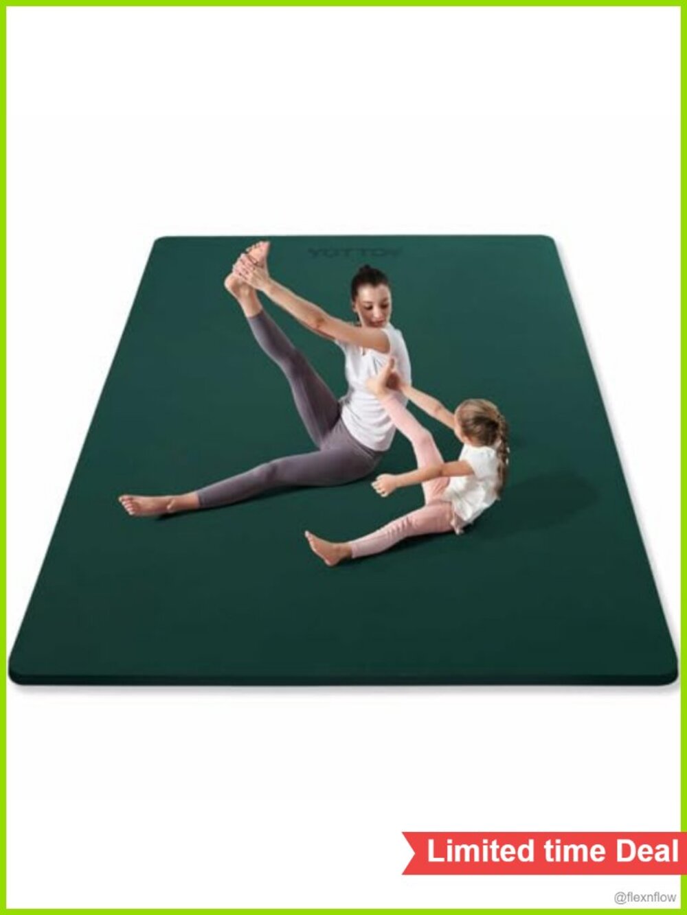 Extra Wide Non-Slip TPE Yoga Mat with Strap & Towel
